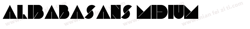 alibabasans midium字体转换